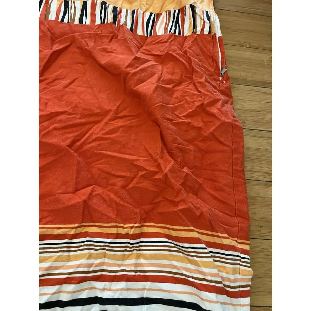 Colorful Single Size Duvet Cover Striped Multicolor Cotton Reversible 76x51 Boho